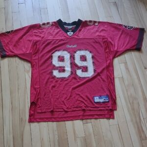 Reebok Red and Black Athletic Jersey